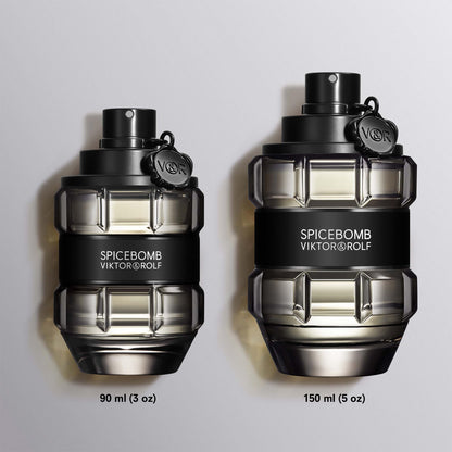 Viktor&Rolf - Spicebomb Eau de Toilette - Woody & Spicy - Cologne for Men - With Notes of Citrus & Tobacco - 3.04 Fl Oz