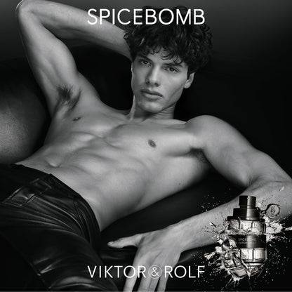 Viktor&Rolf - Spicebomb Eau de Toilette - Woody & Spicy - Cologne for Men - With Notes of Citrus & Tobacco - 3.04 Fl Oz